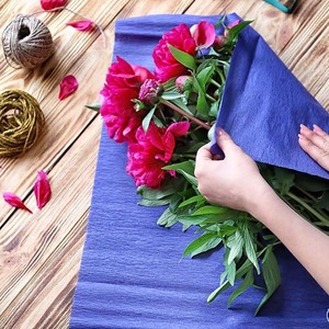 Foska <span class=keywords><strong>กระดาษ</strong></span>เครพ<span class=keywords><strong>ทำ</strong></span><span class=keywords><strong>ดอกไม้</strong></span>10สีสำหรับงานแฮนด์เมดช่อ<span class=keywords><strong>ดอกไม้</strong></span>งานประดิษฐ์ทำมือแบบทำมือ - Product Image 6