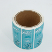 Étiquette personnalisée autocollante en papier imperméable, marque Junjia, origine Guangdong, commande personnalisée acceptée