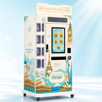 Machine de gravure laser DIY intelligente pour pièces de monnaie, écran tactile 22 pouces, kiosque automatique en acier inoxydable pour souvenirs, paiement multiple