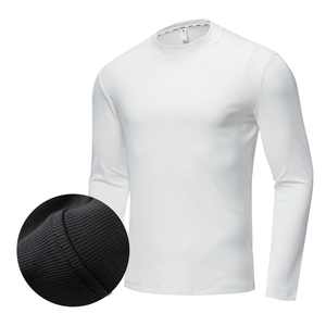 High Quality <b>Blank</b> Mens Light <b>Weight</b> Gym T Shirts Long Sleeve Sport Muscle Compression Slim Fit Workout Running T-Shirt - Product Image 1
