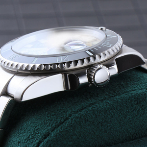 Montre automatique avec logo personnalisé pour hommes, montres mécaniques NH35, cristal saphir, étanche, acier inoxydable, montres pour hommes - Product Image 1