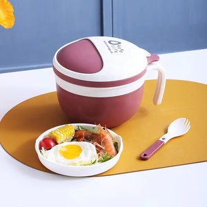 Icen S06 Boîte à bento en acier inoxydable réutilisable pour enfants étanche 4 compartiments école déjeuner conteneur couvercle en plastique chauffant pour le stockage - Product Image 1