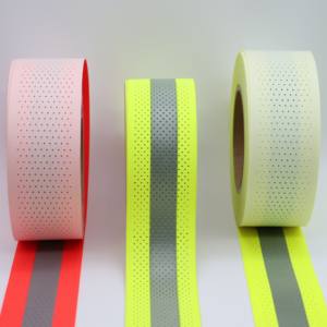 قماش نيوسول مخصص بقاعدة مثقبة وعاكسة (مادة الخرز الزجاجي) فضية للملابس الواقية الشخصية والملابس الخارجية - Product Image 5