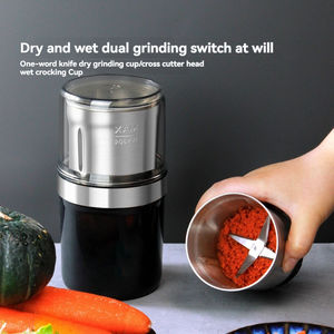 Moulin <span class=keywords><strong>à</strong></span> <span class=keywords><strong>café</strong></span> en poudre électrique Portable Rechargeable en acier inoxydable Moulin <span class=keywords><strong>à</strong></span> <span class=keywords><strong>café</strong></span> en poudre et broyeur <span class=keywords><strong>à</strong></span> usage domestique - Product Image 2