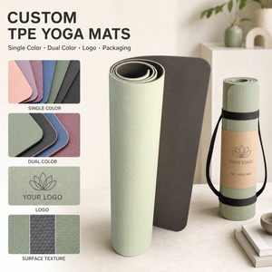 Tapete de Yoga TPE de un Solo Color, Marca Privada Yugaland, Logotipo Personalizado, Antideslizante, para Pilates, Venta al Por Mayor, Distribuidor de Fábrica - Product Image 2