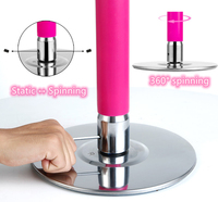 Pôle de danse portable amovible à 360° pour club de danse, fête, pub, maison, en acier inoxydable de 40 mm, logo personnalisé