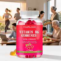 Complément alimentaire délicieux à mâcher pour la santé des os, des muscles et des nerfs, à base de vitamine B6, citrate de magnésium et vitamine C en gommes