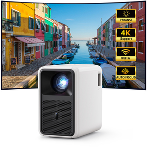 โปรเจคเตอร์ CRE CR36 PRO 1080P รองรับ <span class=keywords><strong>4K</strong></span> ระบบ Android 11 สมาร์ท LED พร้อม Wi-Fi ความสว่าง 750 ลูเมน ลำโพง 5W*2 สำหรับธุรกิจแบบพกพาและโฮมเธียเตอร์ - Product Image 1