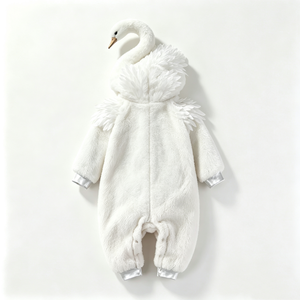 Traje personalizado con temática de cisne para sesión de fotos de bebés, disfraz de cisne para niños pequeños para Halloween, mono de cisne para recién nacidos, cisne de peluche para invierno - Product Image 3