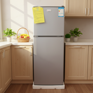 Refrigerador BCD-148 Inteligente, Sin Escarcha, de Acero Inoxidable, de Doble Puerta con Congelador Superior, a Gas/Eléctrico, Nuevo, para Uso Doméstico - Product Image 2