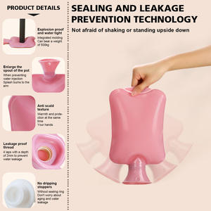 Botella <span class=keywords><strong>de</strong></span> 2000ML, bolsa caliente <span class=keywords><strong>de</strong></span> invierno <span class=keywords><strong>de</strong></span> goma gruesa con cubierta, calentador <span class=keywords><strong>de</strong></span> manos <span class=keywords><strong>para</strong></span> niñas, pies, almohadilla calefactora <span class=keywords><strong>de</strong></span> <span class=keywords><strong>agua</strong></span> caliente - Product Image 4