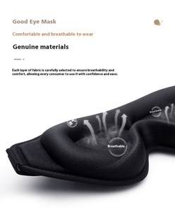 Antifaz 3D para Dormir, Bloquea la Luz, Suave, Transpirable, Ideal para Viajes y la Noche - Product Image 2