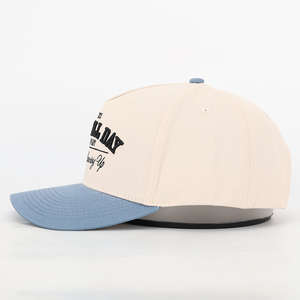 Casquettes de baseball personnalisées avec logo brodé Tissu velours 5 Panneaux Motif Argyle Chapeaux de papa Style Tissu daim Coton Bleu - Product Image 5