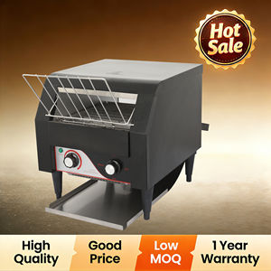 Grille-pain électrique automatique commercial à convoyeur, acier inoxydable noir, homologué CE, 2,24 kW, 220-240 V, pour la restauration et les restaurants - Product Image 4