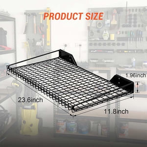 Support <span class=keywords><strong>de</strong></span> rangement en métal pour garage Organisation d'outils <span class=keywords><strong>de</strong></span> <span class=keywords><strong>jardin</strong></span>-Panneau <span class=keywords><strong>de</strong></span> grille métallique mural avec crochets pour le stockage d'équipement extérieur - Product Image 3