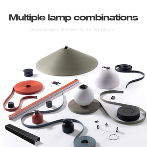 Puluoti khách sạn hiện đại hệ thống đèn linh hoạt LED vành đai từ tính theo dõi ánh sáng dẫn điện dệt tuyến tính Mặt dây chuyền thương mại có thể điều chỉnh - Product Image 2