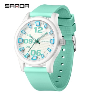 SANDA 3252 popolare studente orologio al quarzo alla moda e semplice nastro impermeabile in Silicone orologio sportivo per <span class=keywords><strong>bambini</strong></span> - Product Image 4