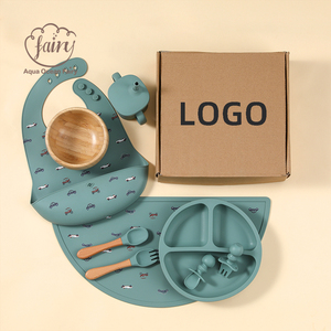 Ensemble d'alimentation pour <span class=keywords><strong>bébé</strong></span> en silicone de qualité alimentaire personnalisé en gros, écologique, non toxique, assiette à ventouse, bol, bavoir, tapis de table pour nourrissons et tout-petits - Product Image 6