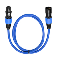 Bochara cordon blindé équilibré XLR mâle à femelle câble 3PIN pour microphone haut-parleur mélangeur DMX lumières de scène 7Pack
