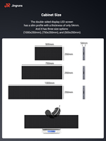 UL CE RoHs Ultra Mince Double Face Intérieur Suspendu HD LED Vidéo Panneau Mural Écran D'affichage Ledwall pour Concessionnaires Automobile Exposition