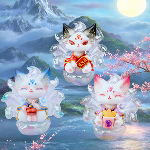 Yu Mo Craft - Figurine de collection Renard à neuf queues - Boîte mystère - Cadeau - Ornement de bureau - Jouet unisexe pour 8-13 ans - Product Image 4