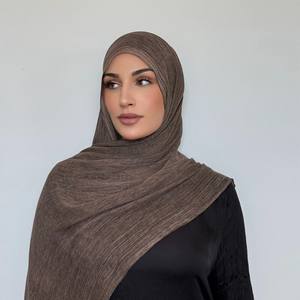 Hot Selling Texture Cotton Blend Crinkle Cotton <b>Modal</b> Hijabs Wholesale Wrinkled Dirty Rayon <b>Hijab</b> Muslim Women <b>Hijab</b> - Product Image 2