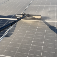 Nettoyeur de panneaux solaires autopropulsé SUNNOVA N1 avec perche télescopique, moteur BLDC 240W, 600 tr/min, nettoyage à sec/humide haute vitesse, machine PV