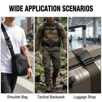 Pengatur Tali Pengunci Plastik Klasik OEM untuk Tas Ransel Taktis, Tas Selempang, dan Koper, Lebar Dalam 25mm 32mm 38mm