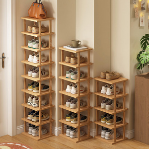 Multi Layer Shoe Rack Nan Bamboo Freestanding Space Saving Storage For Home Dorm Apartment Entrance - Product Image 1