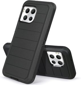 Defender Pro trường hợp cho T-Mobile revvl 8 revvl 7 Pro 5G 3 lớp thả bảo vệ gồ ghề cao su trường hợp vành đai Clip Bao da điện thoại - Product Image 3