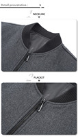 Veste courte en laine pour homme, manteau en tweed patchwork, haut pour homme, manteaux en laine sur mesure en gros pour homme