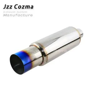 JZZ cozma 高性能不锈钢通用汽车蓝色排气消声器