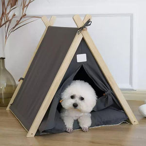 Tienda de Campaña <span class=keywords><strong>Tipi</strong></span> para Mascotas con Estructura de Madera Maciza Universal para las Cuatro Estaciones, con Almohadilla Desmontable y Lavable para Mascotas de hasta 10 kg - Product Image 5