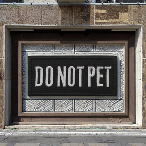 Custom <b>Do</b> Not Pet Embroidered Patch Dog Vest Harness Badge Personalized Text Applique Maker Factory Supplier - Product Image 2