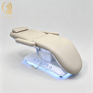 Chuque Moderne <span class=keywords><strong>Table</strong></span> de Massage Électrique <span class=keywords><strong>Portable</strong></span> pour Soins du Visage et Cils, Fauteuil Esthétique Inclinable pour Salon de Beauté - Product Image 4