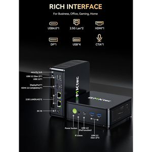 มินิพีซีเกมมิ่ง Gmktec Ryzen 7640hs แรม 16GB DDR5 ความจุ 512GB NVMe SSD พอร์ตแลนคู่ 2.5Gbe Wifi 6e Bt5.2 Usb4 - Product Image 4
