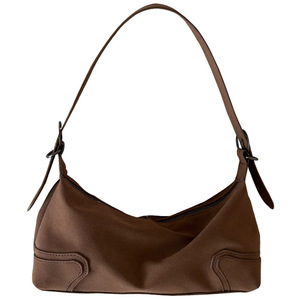 Bolso Bandolera de Ante Color Camel con Cierre de Cremallera Suave, Correa de 50-65cm, Uso Diario, Otoño 2024, Bolso Cruzado para Mujer - Product Image 5