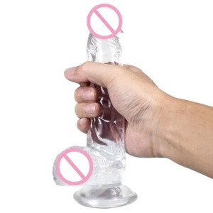Dildo réaliste en gelée transparente avec ventouse pour <span class=keywords><strong>femmes</strong></span>, masturbateur, stimulateur du point G, clitoris, vagin, stimulateur <span class=keywords><strong>anal</strong></span>, jouets sexuels pour adultes - Product Image 3