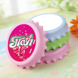 Abridor de Botellas con Forma de Tapa de Botella Sublimable, Imán para Refrigerador, Personalizable, 5 Colores, para Decoración del Hogar, Bar y Cocina - Product Image 1