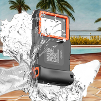 Coque de plongée étanche universelle Shellbox IP68 pour IPhone15promax 14 SamsungS24 nouvelle coque de téléphone portable de plongée sous-marine de 15m