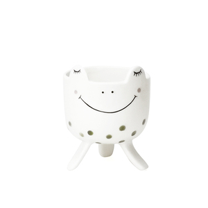 <span class=keywords><strong>Pot</strong></span> de fleurs en céramique en porcelaine peint à la main avec pieds pour jardin restaurant avec lapin éléphant grenouille renard chat design - Product Image 3