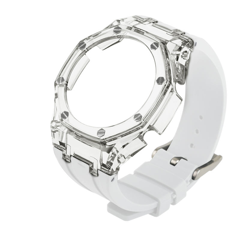 GA-2100 bande blanche + étui transparent