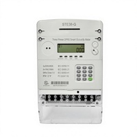 Compteur d'énergie intelligent prépayé triphasé Nengrui 100A 230V GPRS Classe 1.0 IP54 LCD STE38-G Pay As You Go 0-999.9 kWh