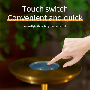 LED充電デスクランプインダストリアルスタイルタッチ調光USBポータブル充電コーヒーショップバーヴィンテージ装飾雰囲気常夜灯 - Product Image 5