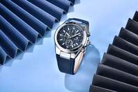 Montre à quartz BENYAR, nouvelle collection, vente chaude, pour homme, chronographe, montre-bracelet homme, montre en cuir, étanche, montre de sport 5206
