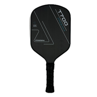 Raquette de pickleball en fibre de carbone T700 T800 pressée à froid, nid d'abeille PP, portable, durable, qualité tournoi, OEM, entraînement, vente en gros