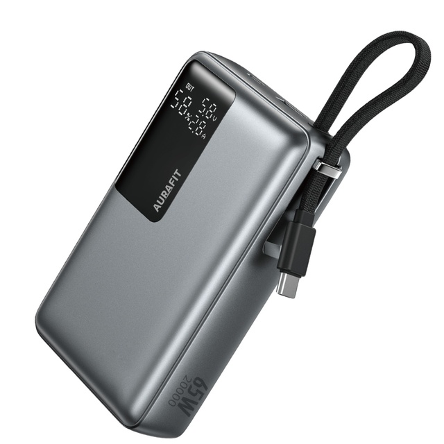 Factory Direct Mini Power Bank 20000mAh PD 65W Fast Charging External Battery LED Display OEM Custom Logo 3 Colors