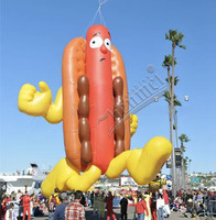 Décoration publicitaire gonflable personnalisée Zhenmei en forme de hot-dog pour le marketing de marque