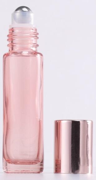 Clear rose gold+bright cap