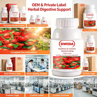 OEM Natural Espino Hierbas Tabletas Caramelo Molleja de Pollo Digestión Salud Intestinal Suplemento Dietético 100 Tabletas